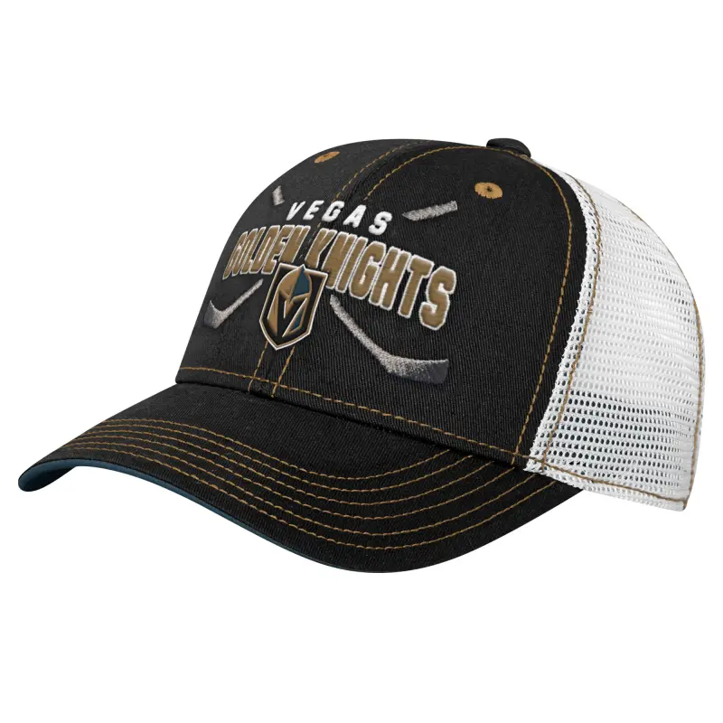 vegas golden knights lock up mesh adjustable cap - youth