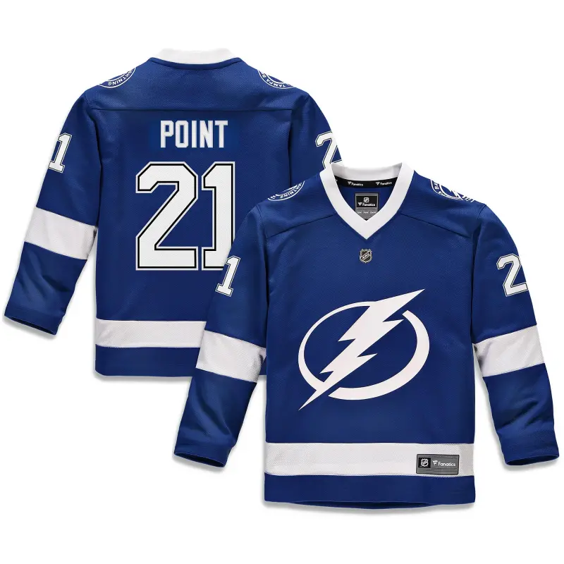 tampa bay lightning replica home jersey - brayden point - youth