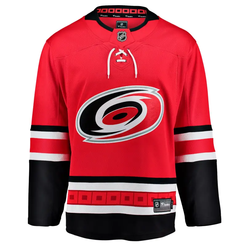 carolina hurricanes fanatics home breakaway jersey - mens