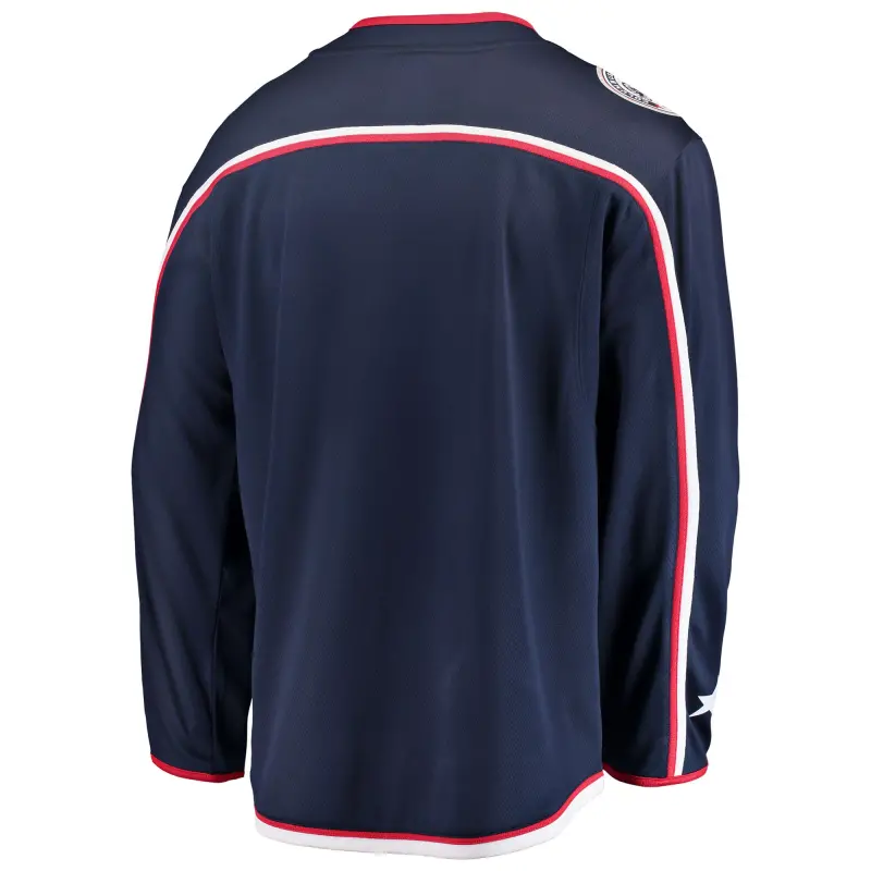 columbus blue jackets fanatics home breakaway jersey - mens