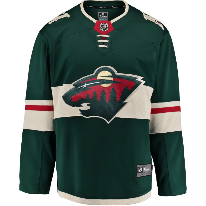 minnesota wild fanatics home breakaway jersey - mens