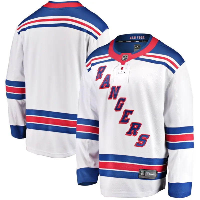 men8217s fanatics white new york rangers breakaway away jersey