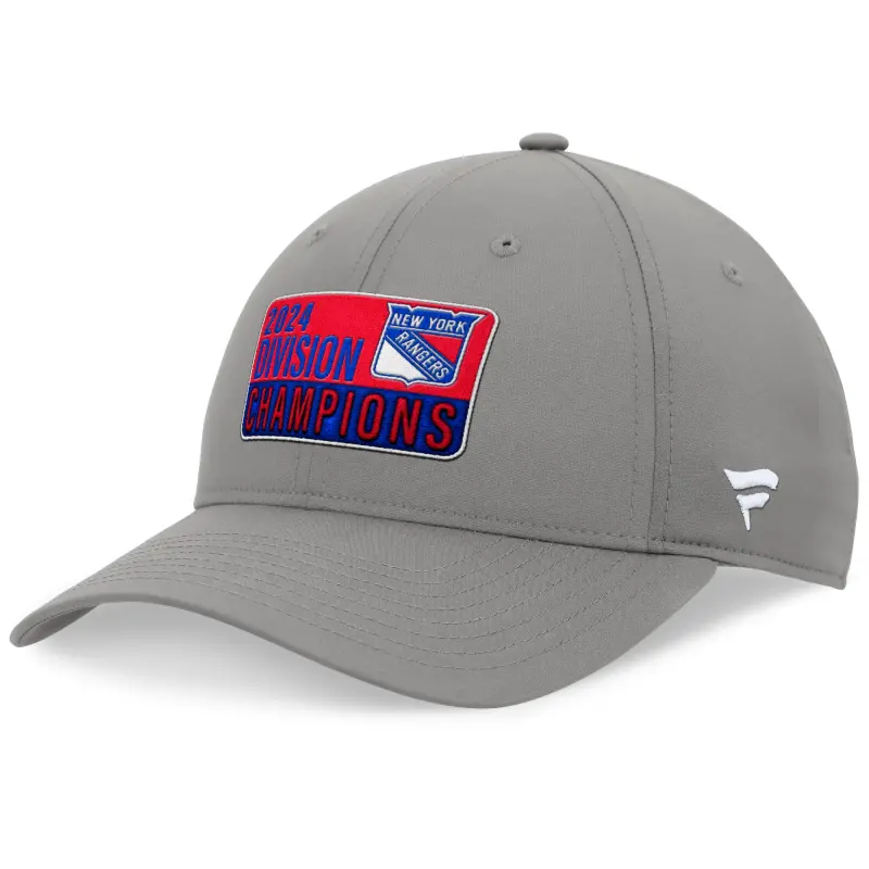 men8217s fanatics gray new york rangers 2024 metropolitan division champions adjustable hat