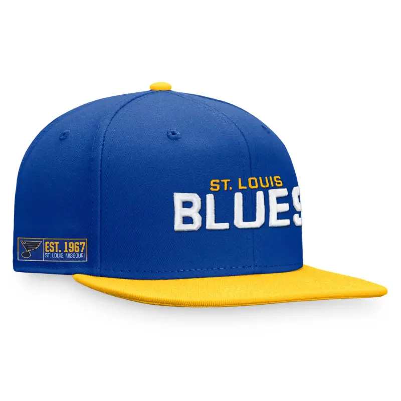 men8217s fanatics bluegold st. louis blues iconic color blocked snapback hat