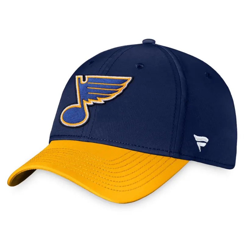 men8217s fanatics navygold st. louis blues core primary logo flex hat