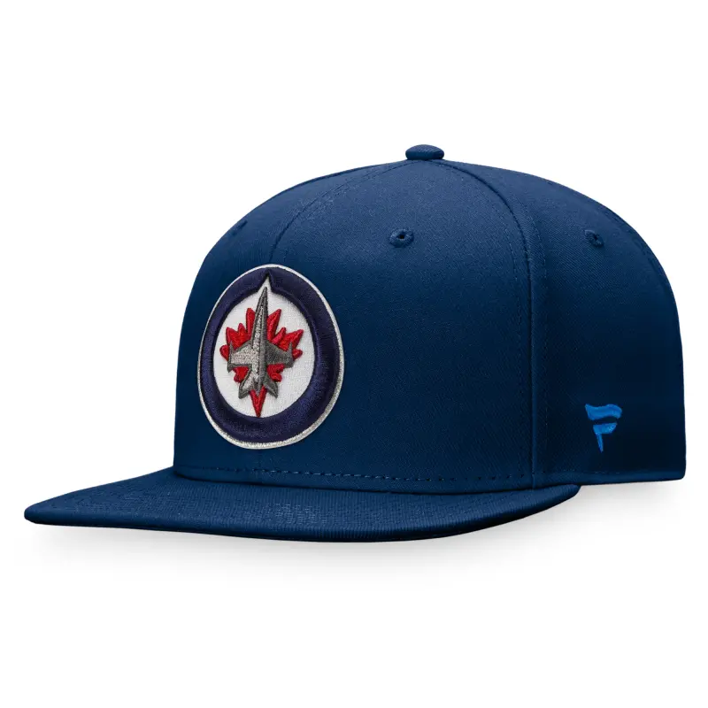men8217s fanatics navy winnipeg jets core primary logo fitted hat