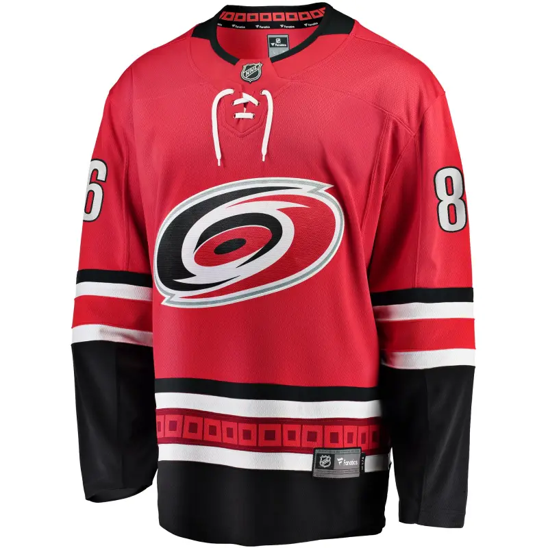 carolina hurricanes fanatics home breakaway jersey - red - teuvo teravainen - mens
