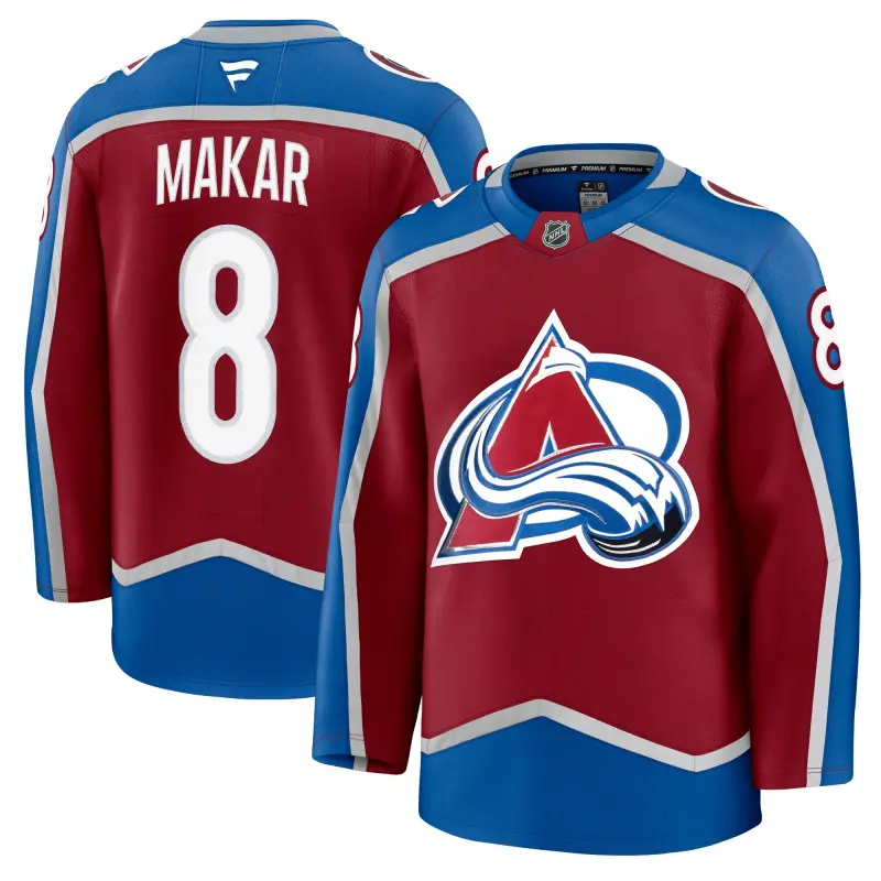 men8217s fanatics cale makar burgundy colorado avalanche home premium jersey