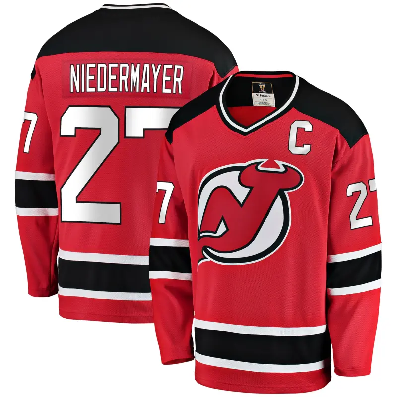 men8217s fanatics scott niedermayer red new jersey devils premier breakaway retired player jersey