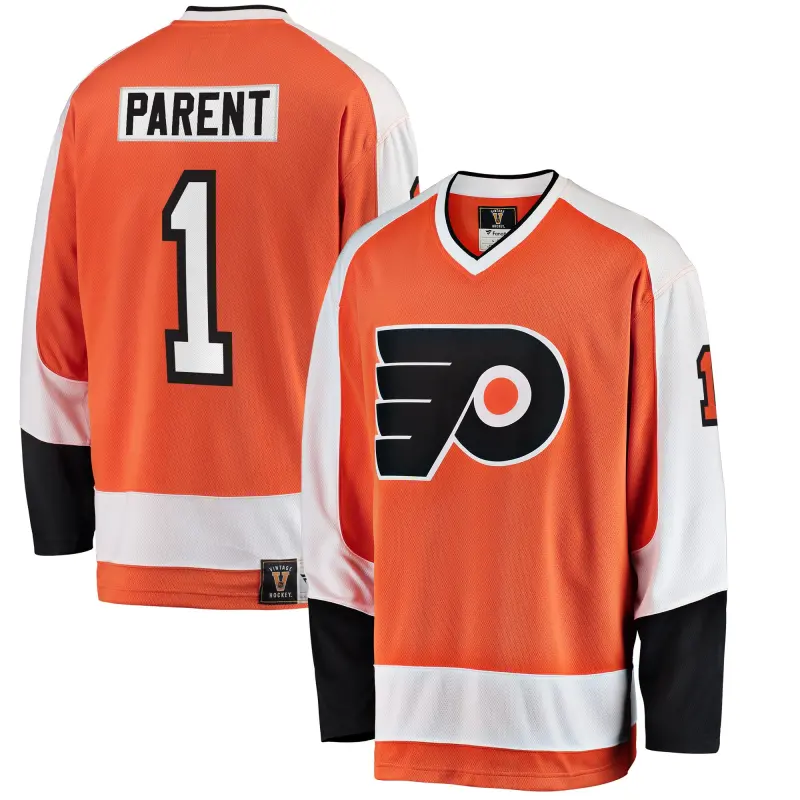 men8217s fanatics bernie parent orange philadelphia flyers premier breakaway retired player jersey