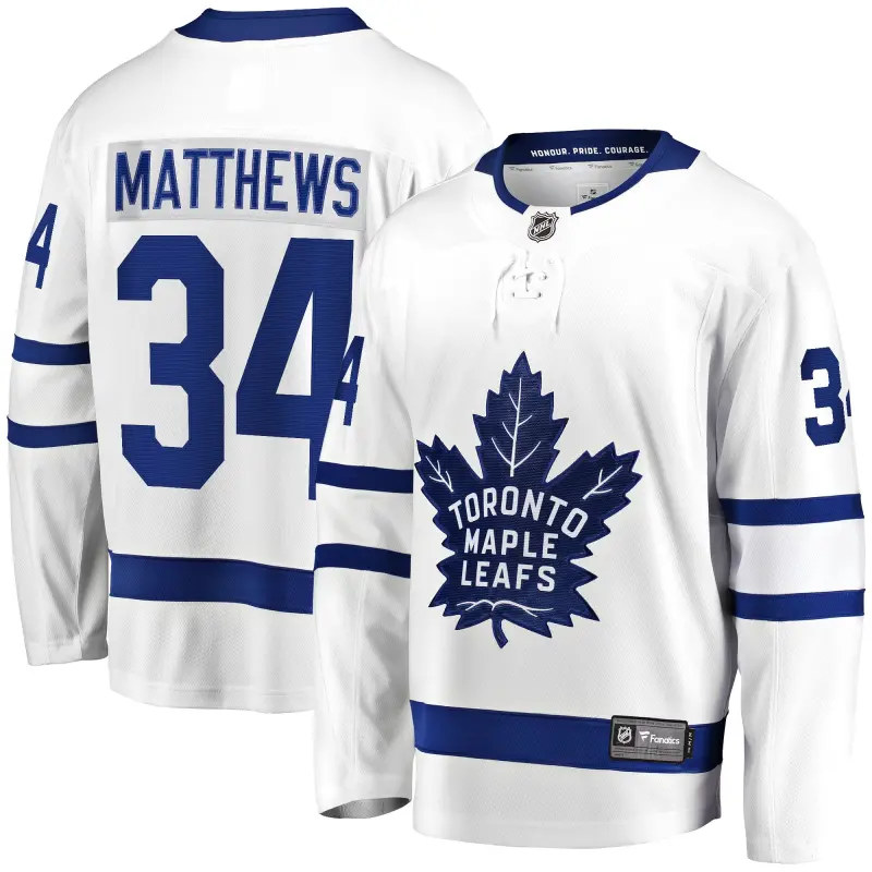 men8217s fanatics auston matthews white toronto maple leafs away premier breakaway player jersey