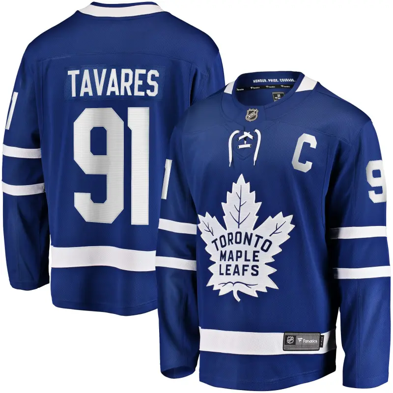 men8217s fanatics john tavares blue toronto maple leafs home captain premier breakaway player jersey