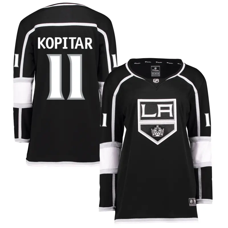 los angeles kings fanatics home breakaway jersey - anze kopitar - womens