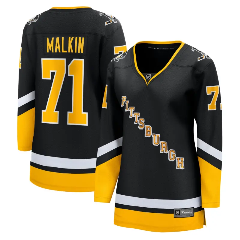 women8217s fanatics evgeni malkin black pittsburgh penguins 202122 alternate premier breakaway player jersey